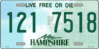 NH license plate 1217518