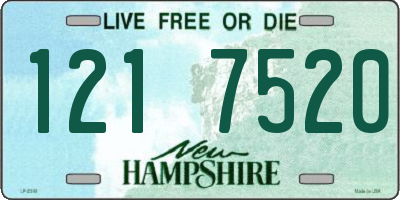 NH license plate 1217520