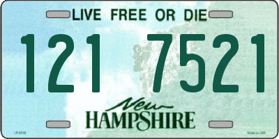 NH license plate 1217521