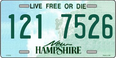 NH license plate 1217526