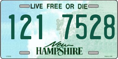 NH license plate 1217528