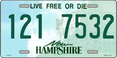 NH license plate 1217532