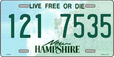 NH license plate 1217535