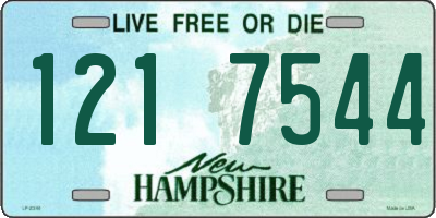 NH license plate 1217544