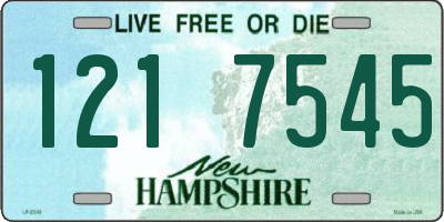 NH license plate 1217545
