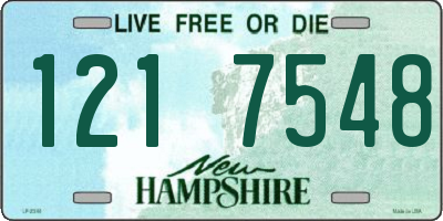NH license plate 1217548