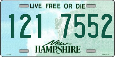 NH license plate 1217552