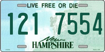 NH license plate 1217554