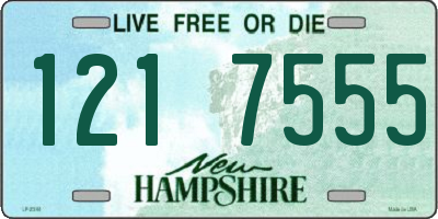 NH license plate 1217555