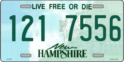 NH license plate 1217556
