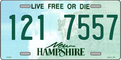 NH license plate 1217557