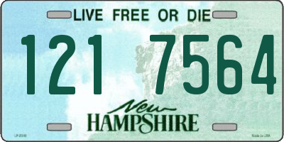 NH license plate 1217564