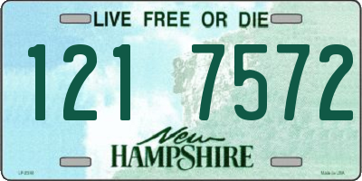 NH license plate 1217572
