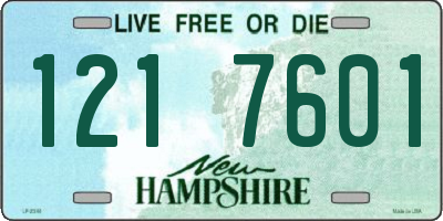 NH license plate 1217601
