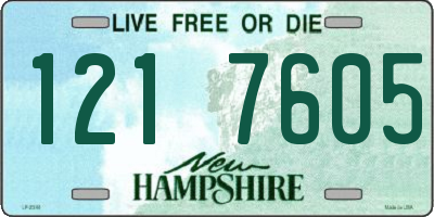 NH license plate 1217605