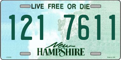 NH license plate 1217611