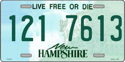 NH license plate 1217613