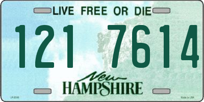 NH license plate 1217614