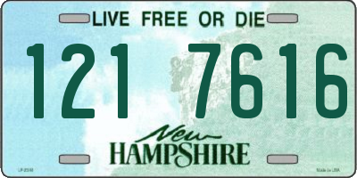 NH license plate 1217616