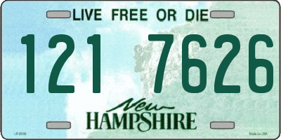 NH license plate 1217626