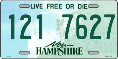 NH license plate 1217627