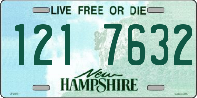 NH license plate 1217632