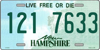NH license plate 1217633