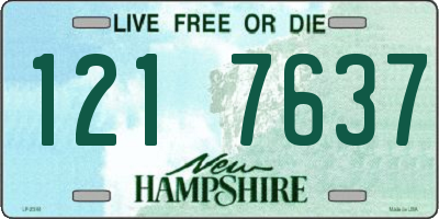 NH license plate 1217637
