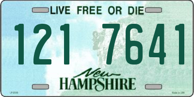 NH license plate 1217641