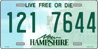 NH license plate 1217644