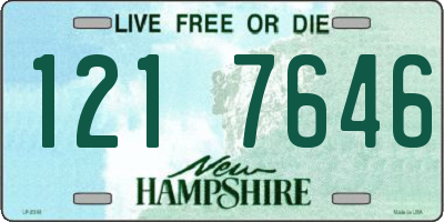 NH license plate 1217646