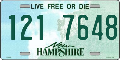 NH license plate 1217648