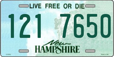 NH license plate 1217650