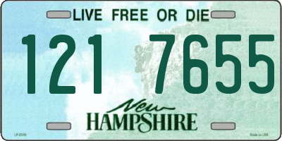 NH license plate 1217655