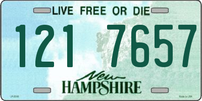 NH license plate 1217657
