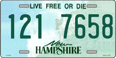 NH license plate 1217658