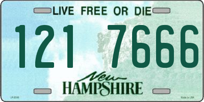 NH license plate 1217666