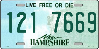NH license plate 1217669
