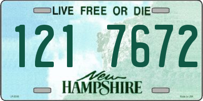 NH license plate 1217672