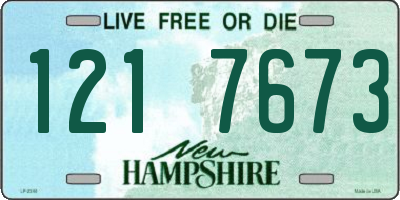 NH license plate 1217673