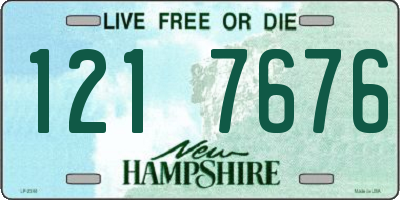 NH license plate 1217676