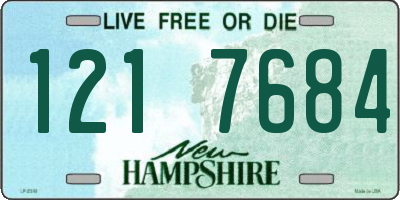 NH license plate 1217684
