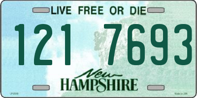 NH license plate 1217693