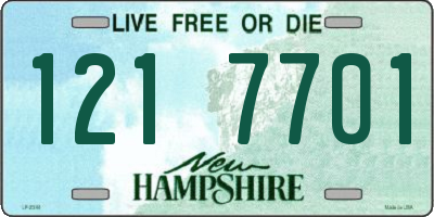 NH license plate 1217701