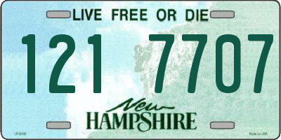 NH license plate 1217707