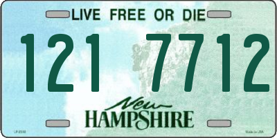 NH license plate 1217712