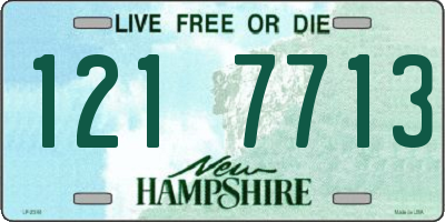 NH license plate 1217713