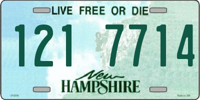NH license plate 1217714