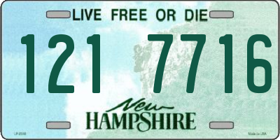 NH license plate 1217716
