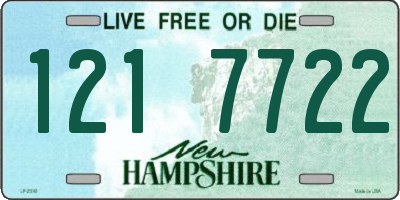 NH license plate 1217722